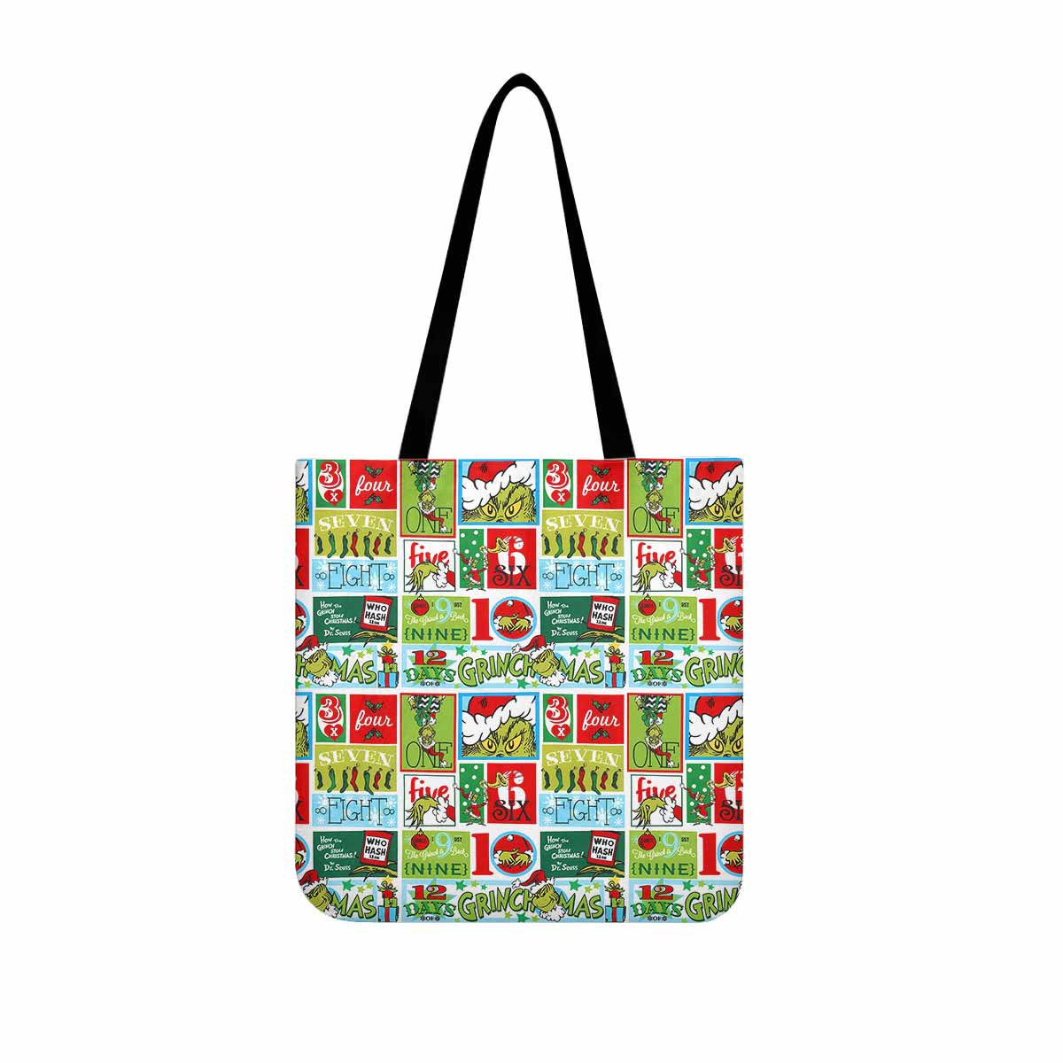 12 Days of Grinchmas Canvas Tote Bag