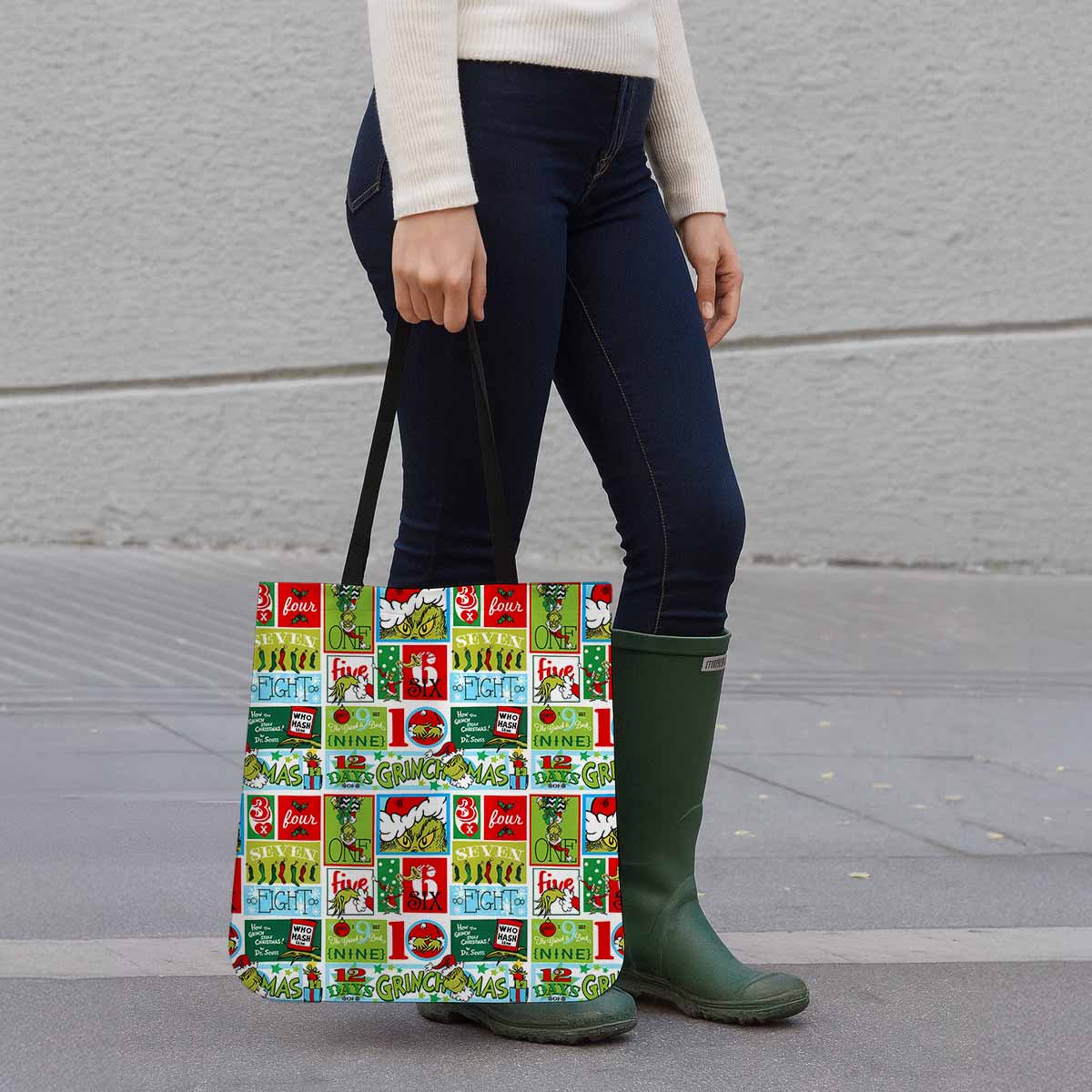 12 Days of Grinchmas Canvas Tote Bag