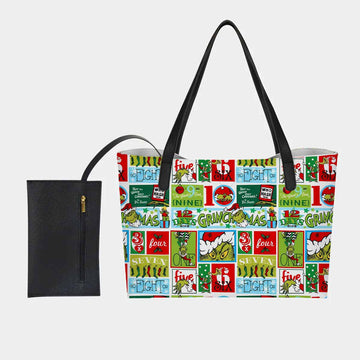 12 Days of Grinchmas Hand Bag and Mini Purse Set