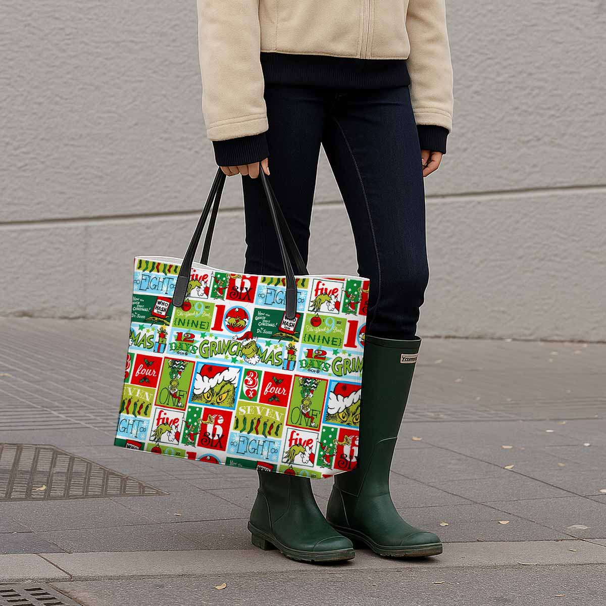 12 Days of Grinchmas Hand Bag and Mini Purse Set