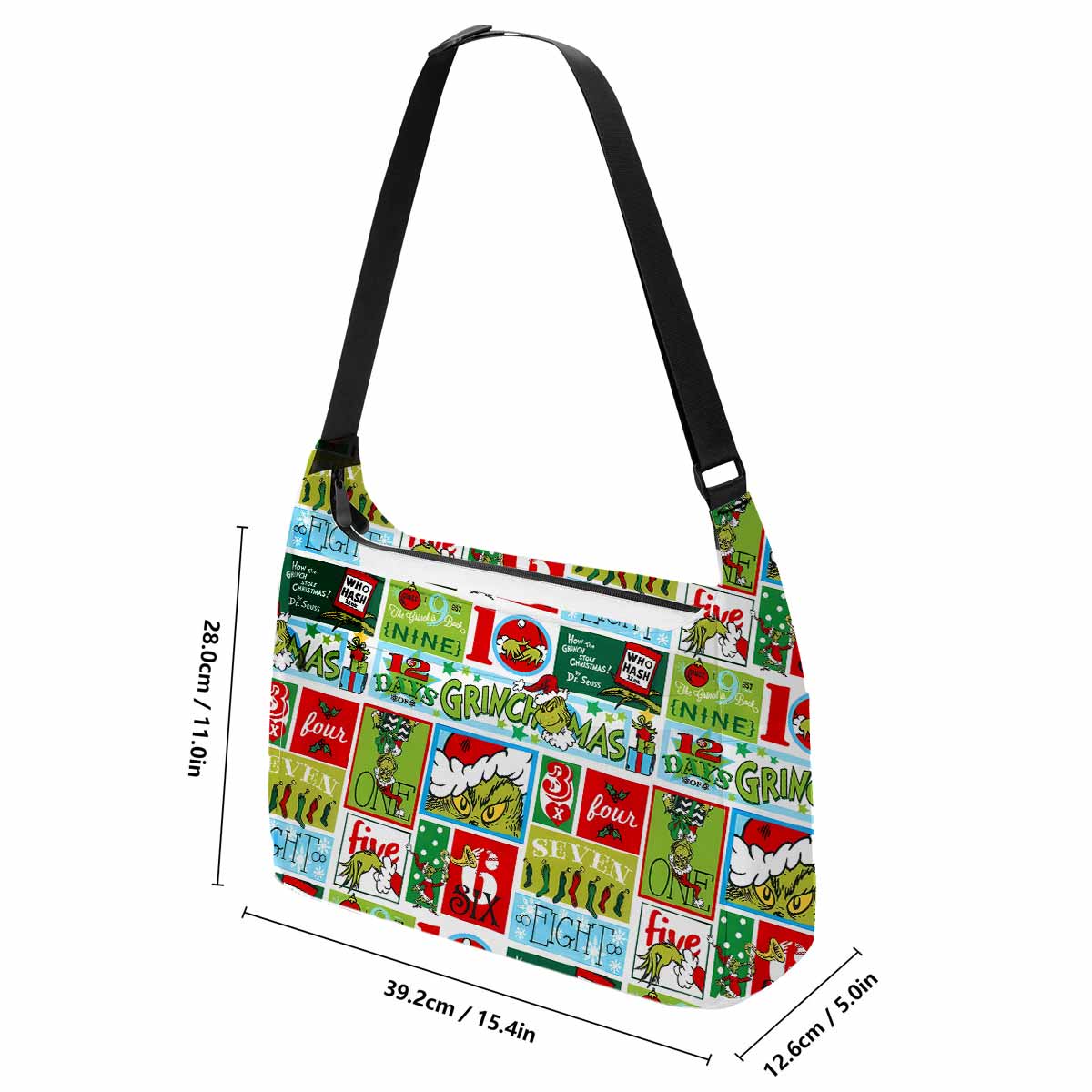 12 Days of Grinchmas Messenger Bag
