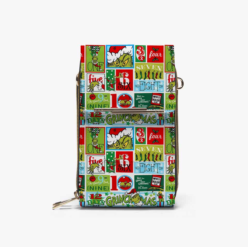12 Days of Grinchmas Mobile Phone Chest Bag