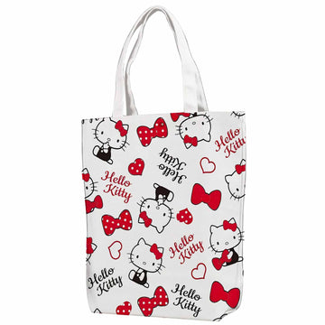 Hello Kitty Red Bow Canvas Bag with Shoulder Strap