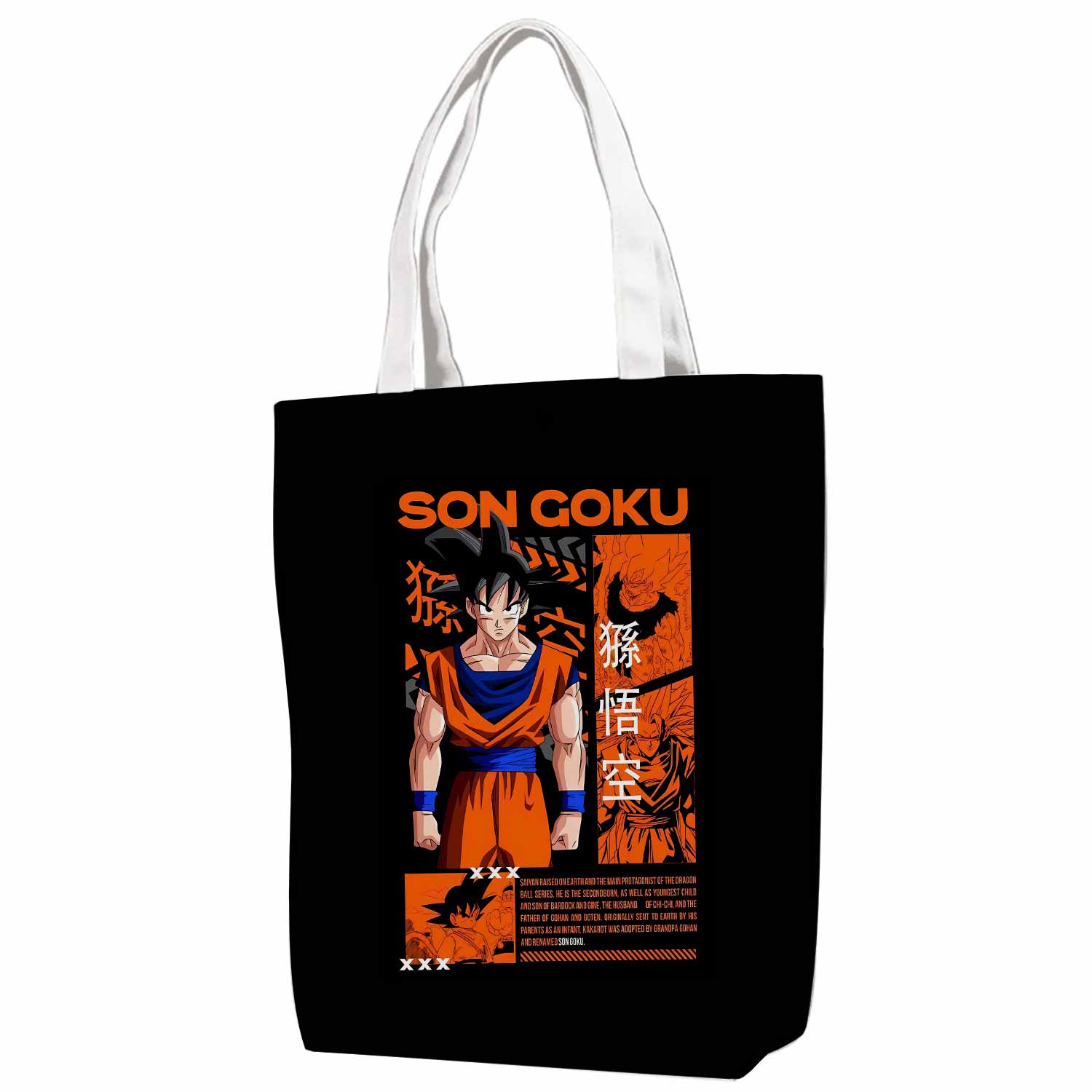 Dragon Ball Son Goku Canvas Bag with Shoulder Strap