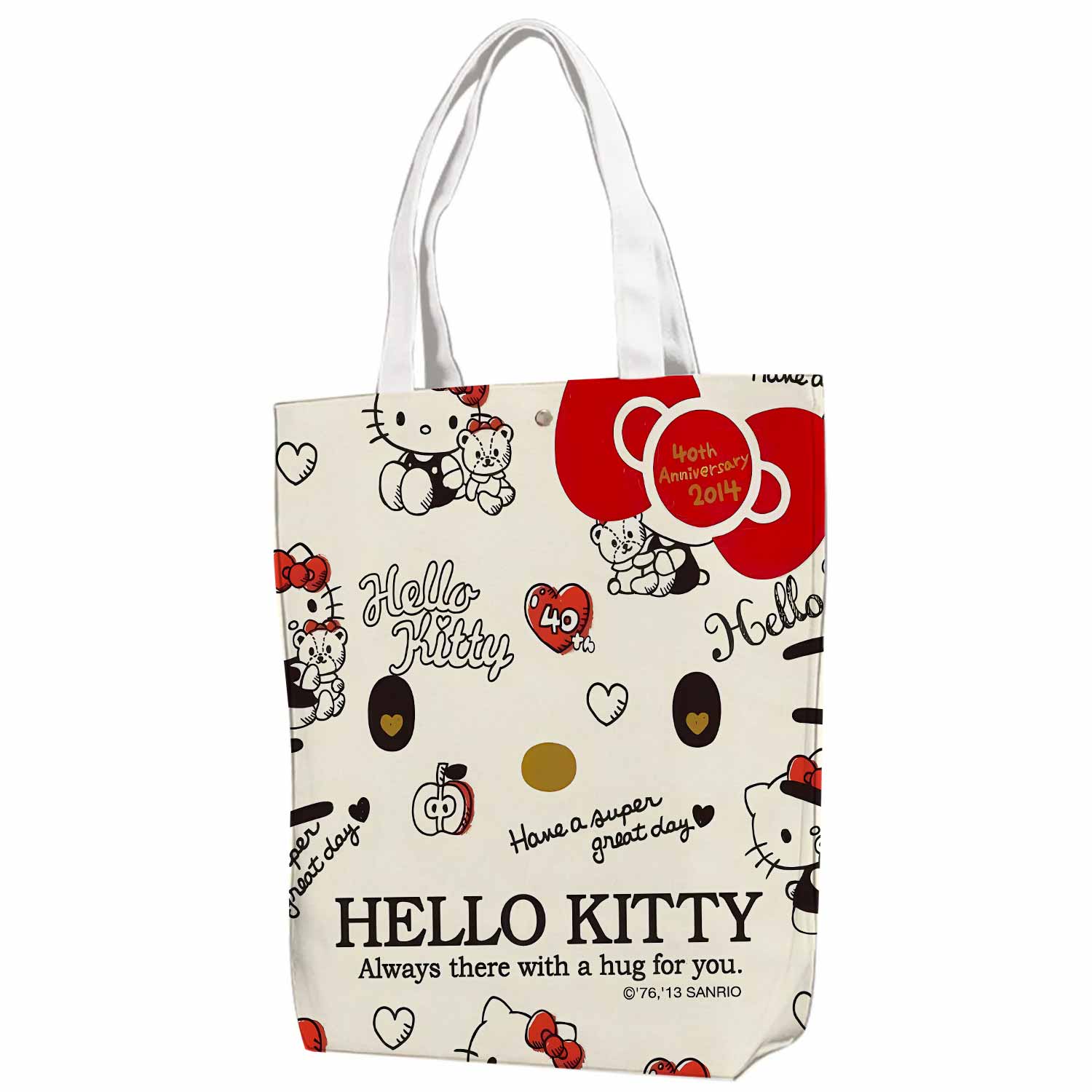 Hello Kitty 40th Anniversary Canvas Bag with Shoulder Strap