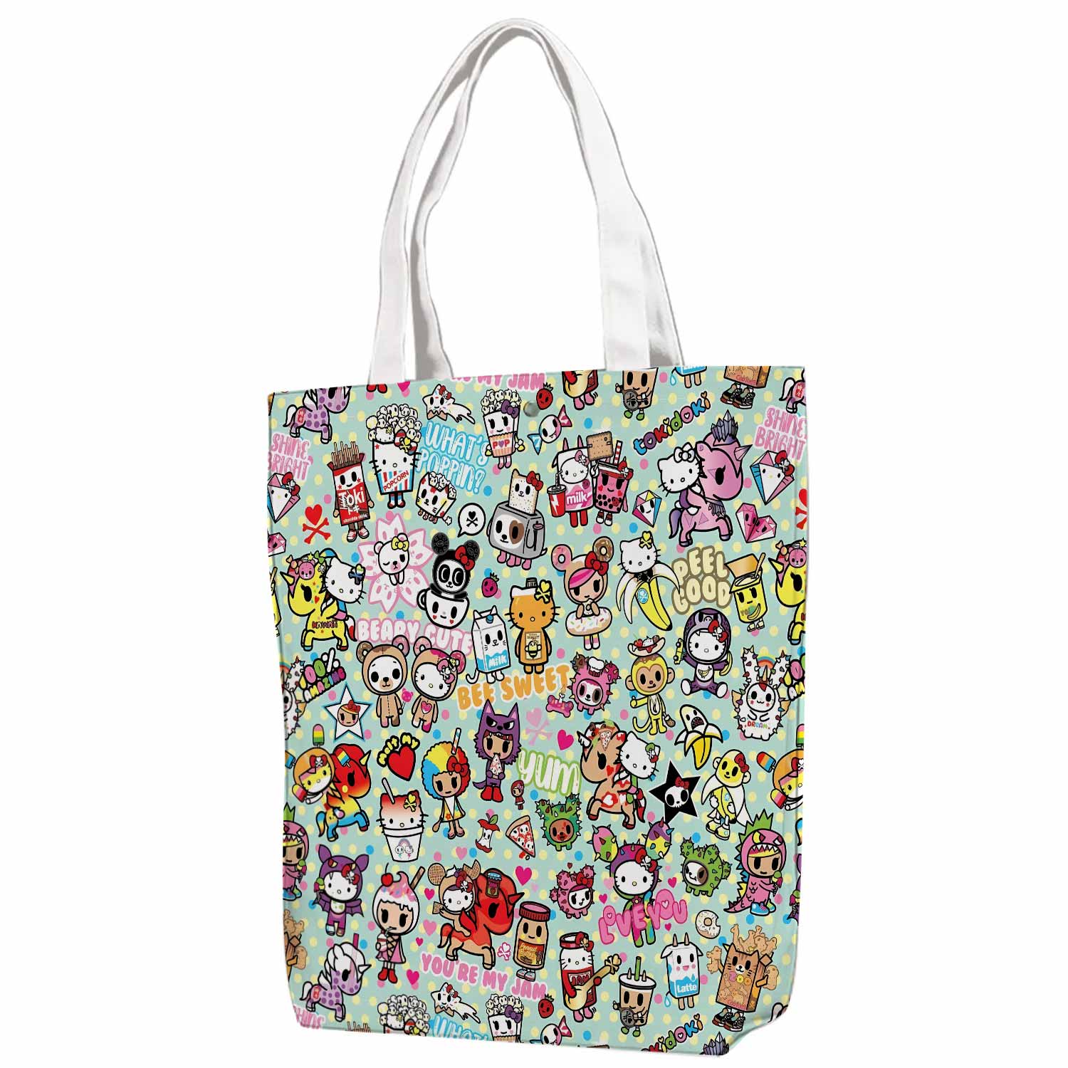 Hello Kitty Joyful Canvas Bag with Shoulder Strap