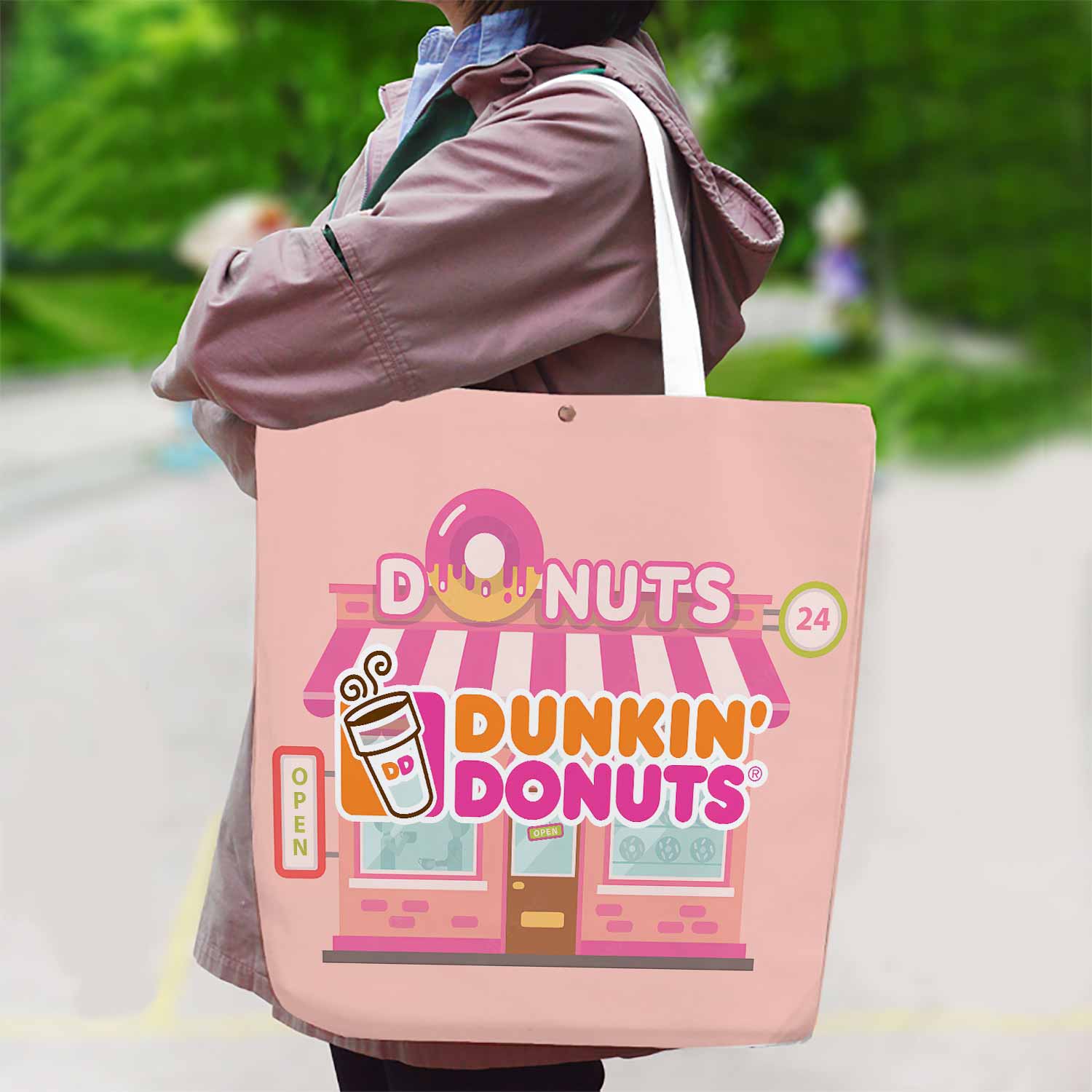 Dunkin' Donuts Canvas Bag with Shoulder Strap