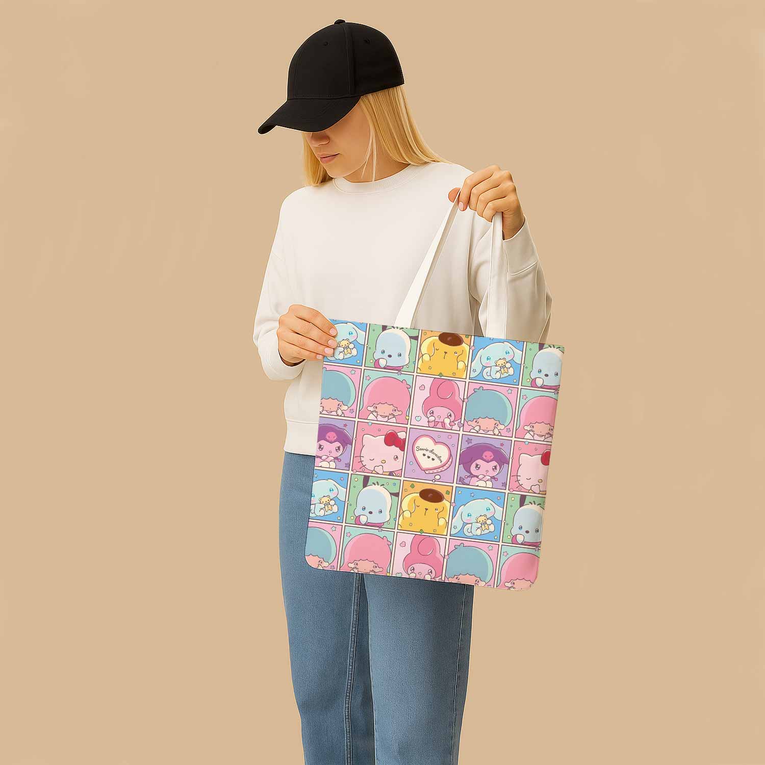 Hello Kitty And Friends Canvas Bag with Shoulder Strap