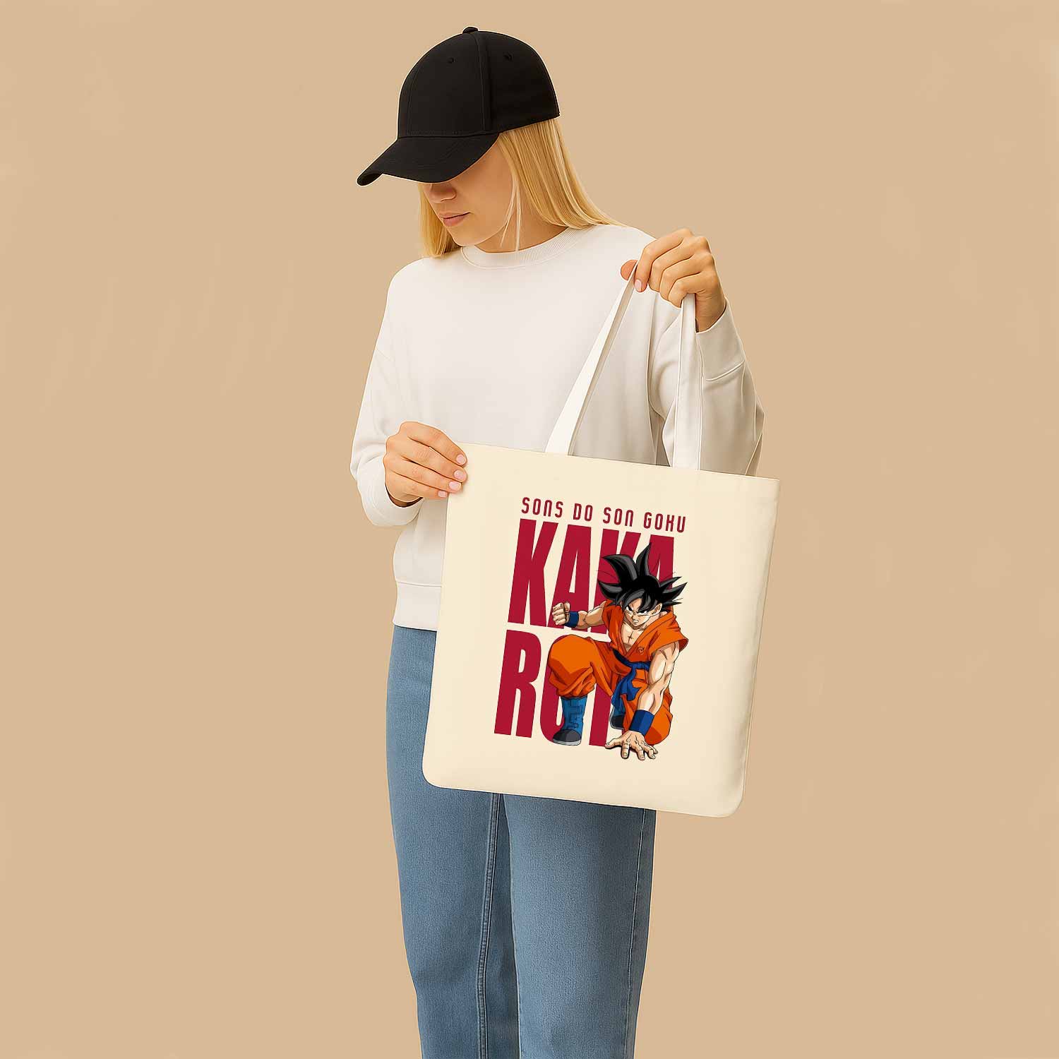 Sons Do Son Goku Canvas Bag with Shoulder Strap