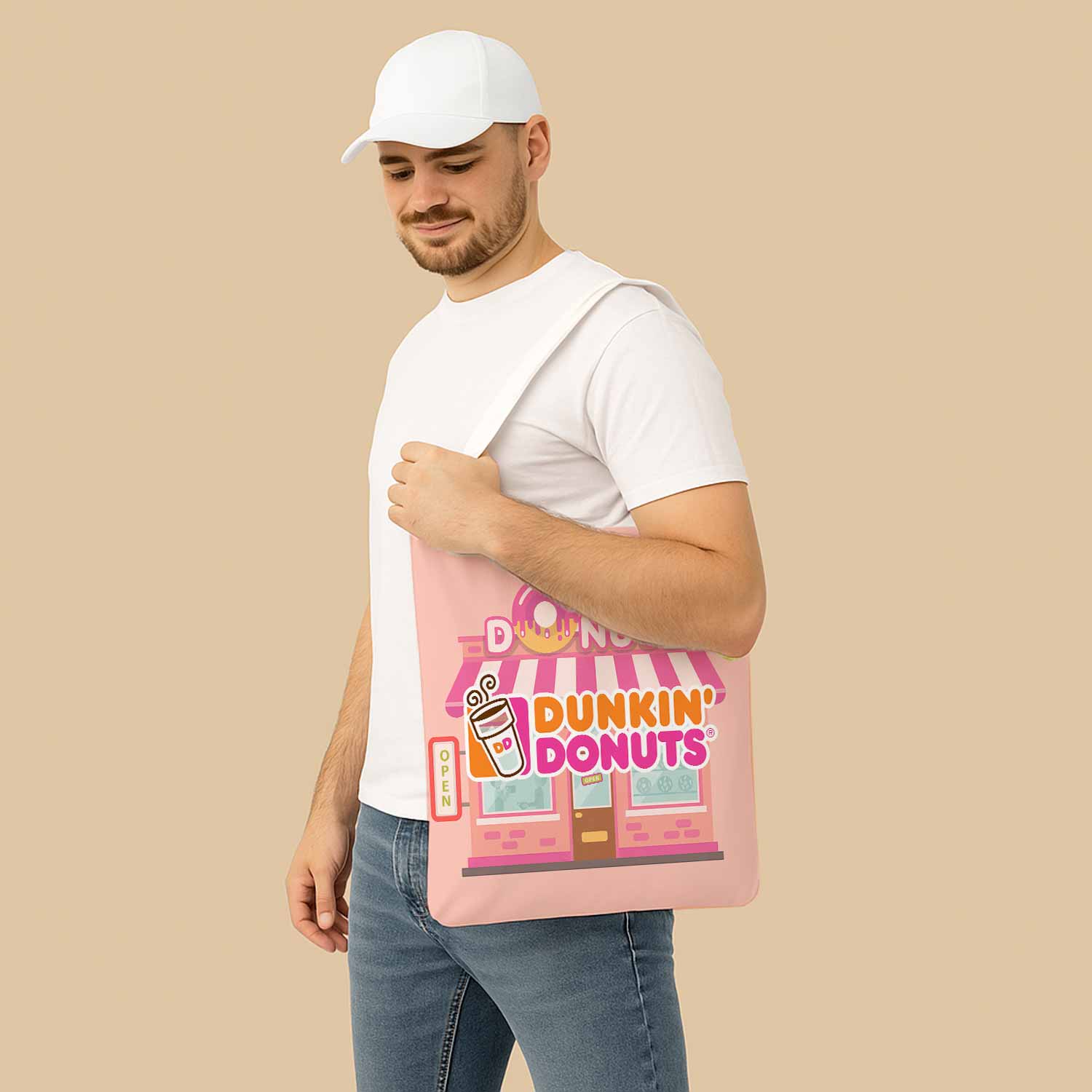 Dunkin' Donuts Canvas Bag with Shoulder Strap