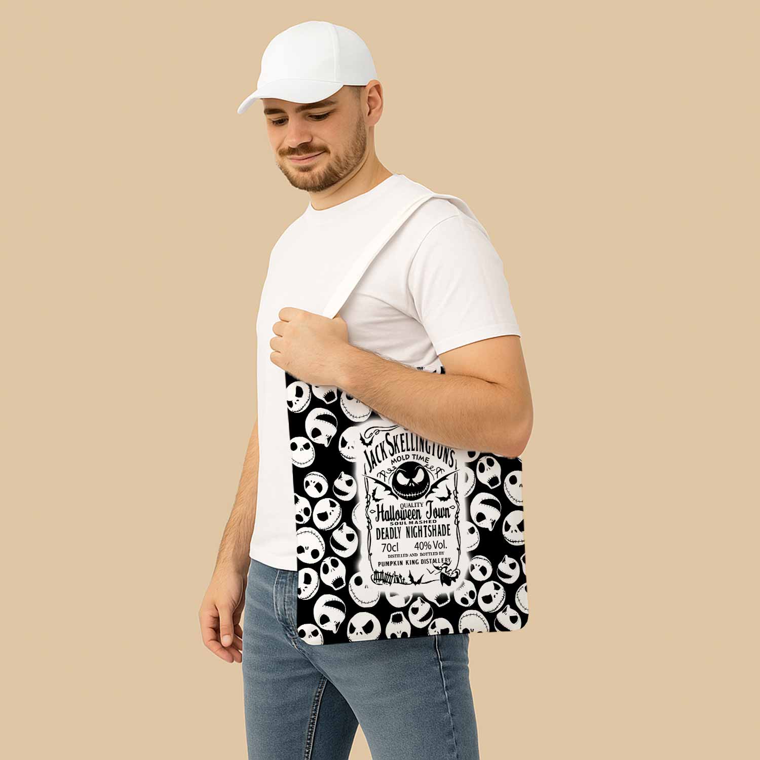 Jack Skellington's Mold Time Canvas Bag with Shoulder Strap