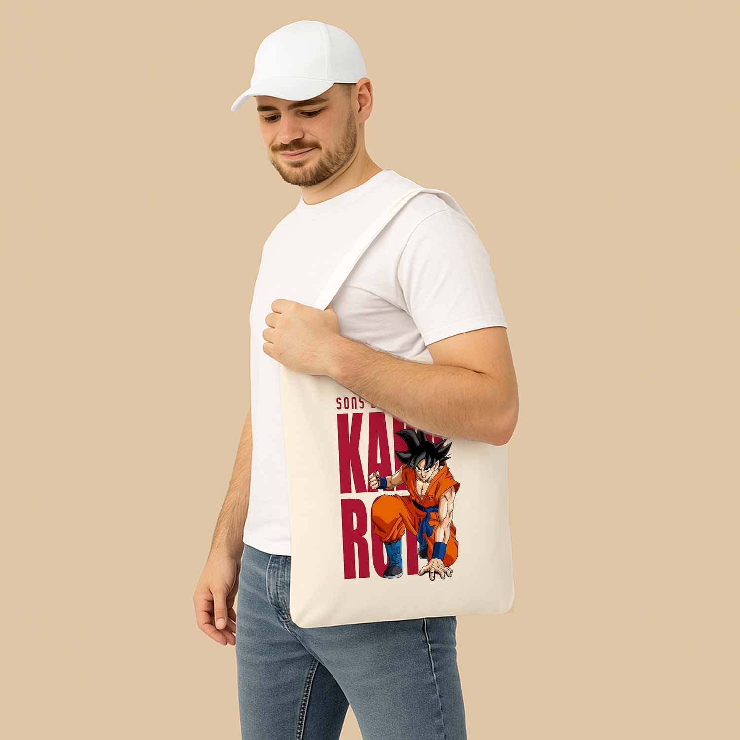 Sons Do Son Goku Canvas Bag with Shoulder Strap