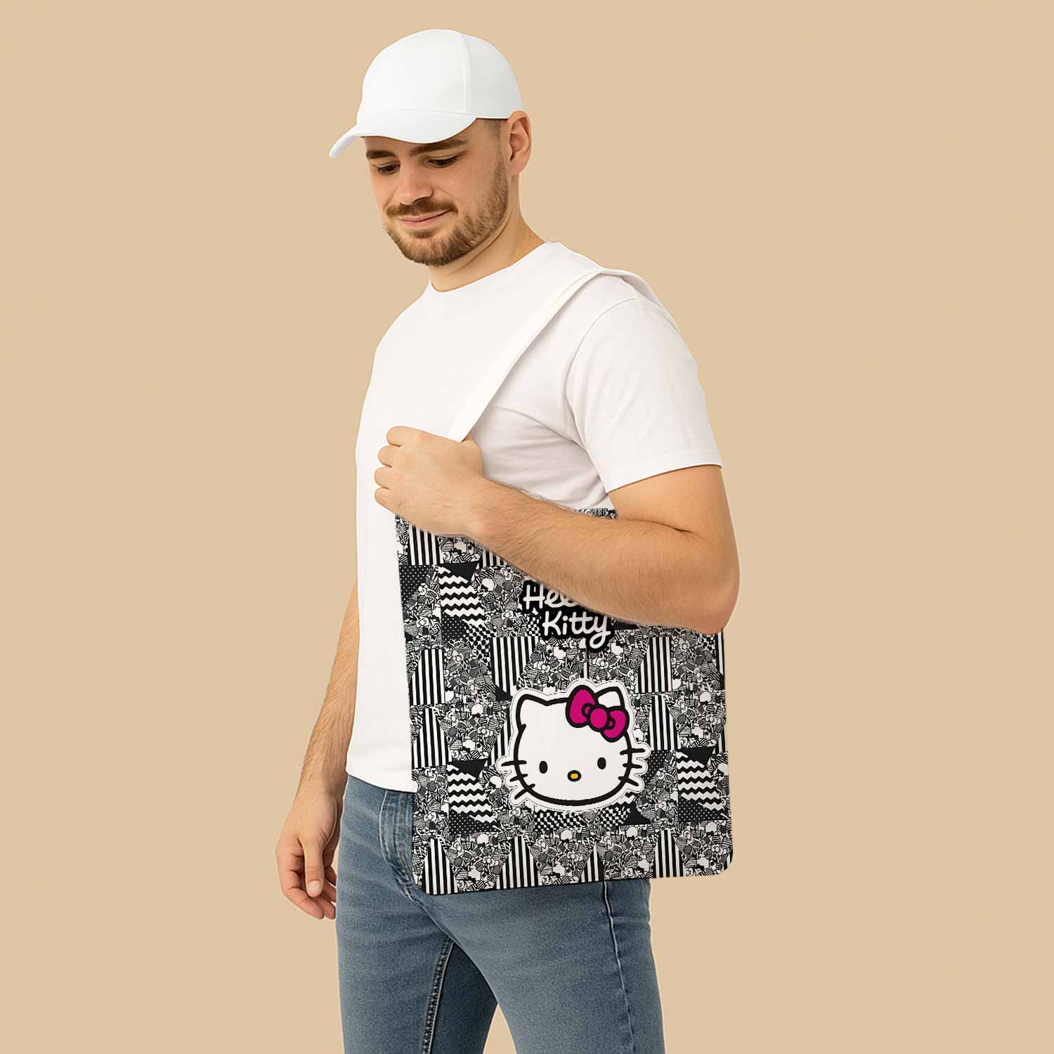 Sanario Hello Kitty Canvas Bag with Shoulder Strap