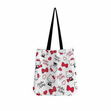 Hello Kitty Red Bow Canvas Tote Bag