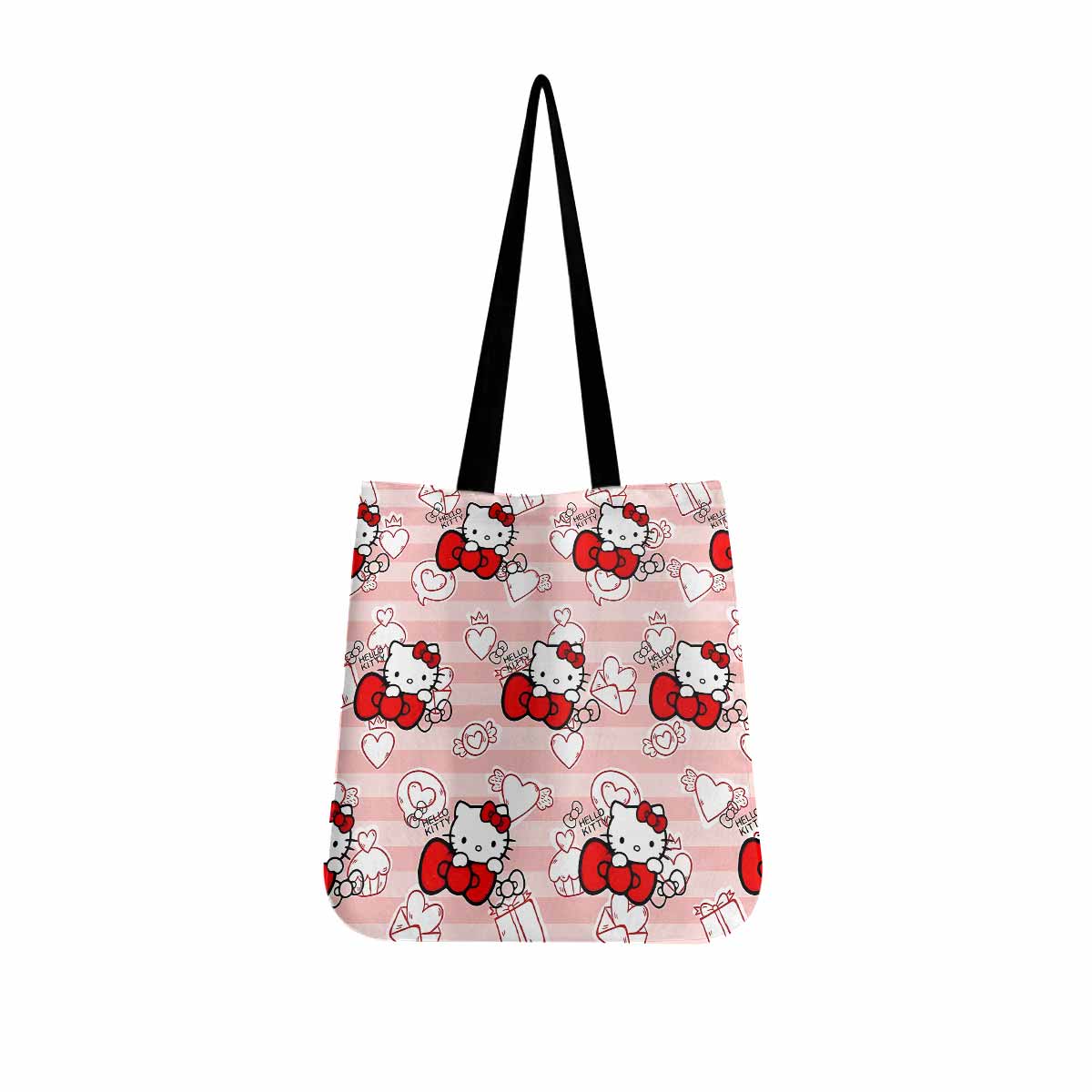 Hello Kitty Cute Bow Canvas Tote Bag