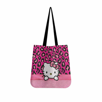 Hello Kitty Pink Bow Canvas Tote Bag