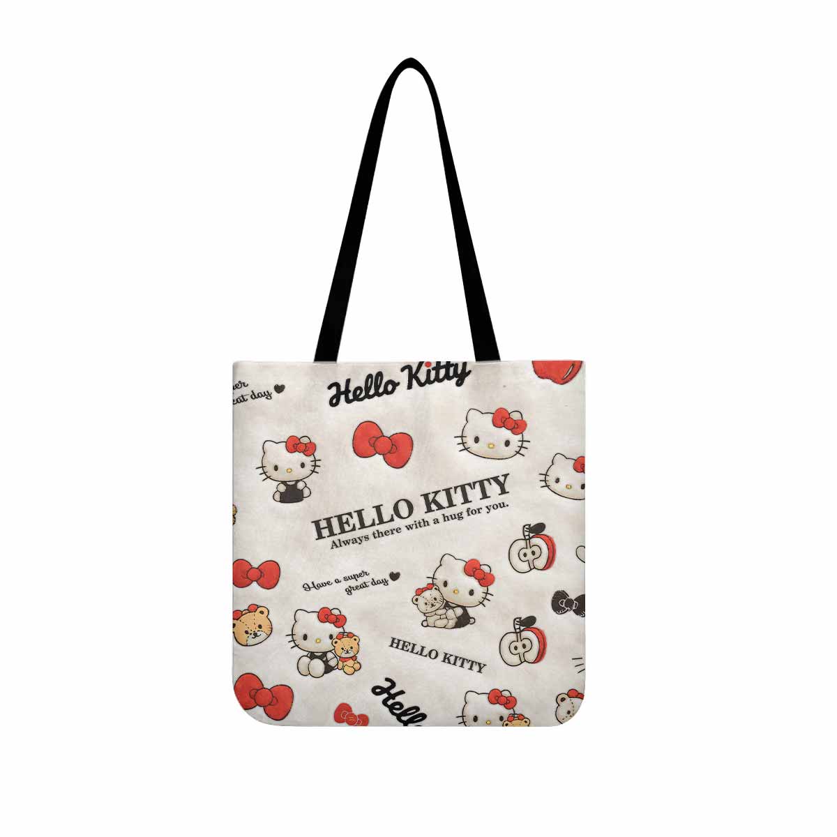 Hello Kitty Fluffy Plush Canvas Tote Bag