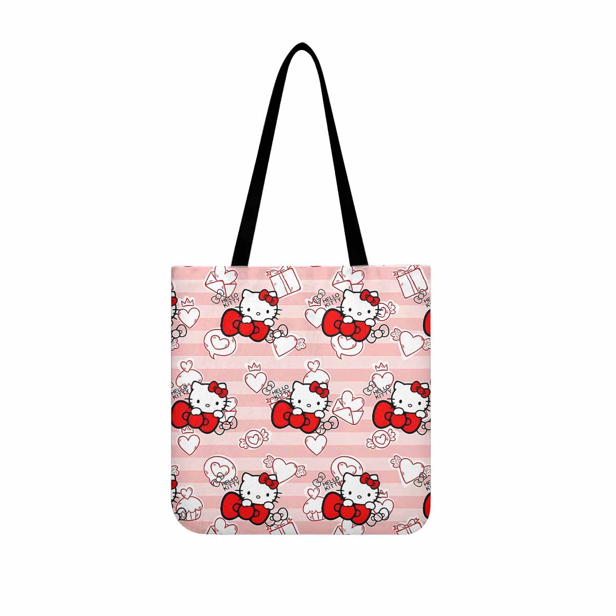 Hello Kitty Cute Bow Canvas Tote Bag