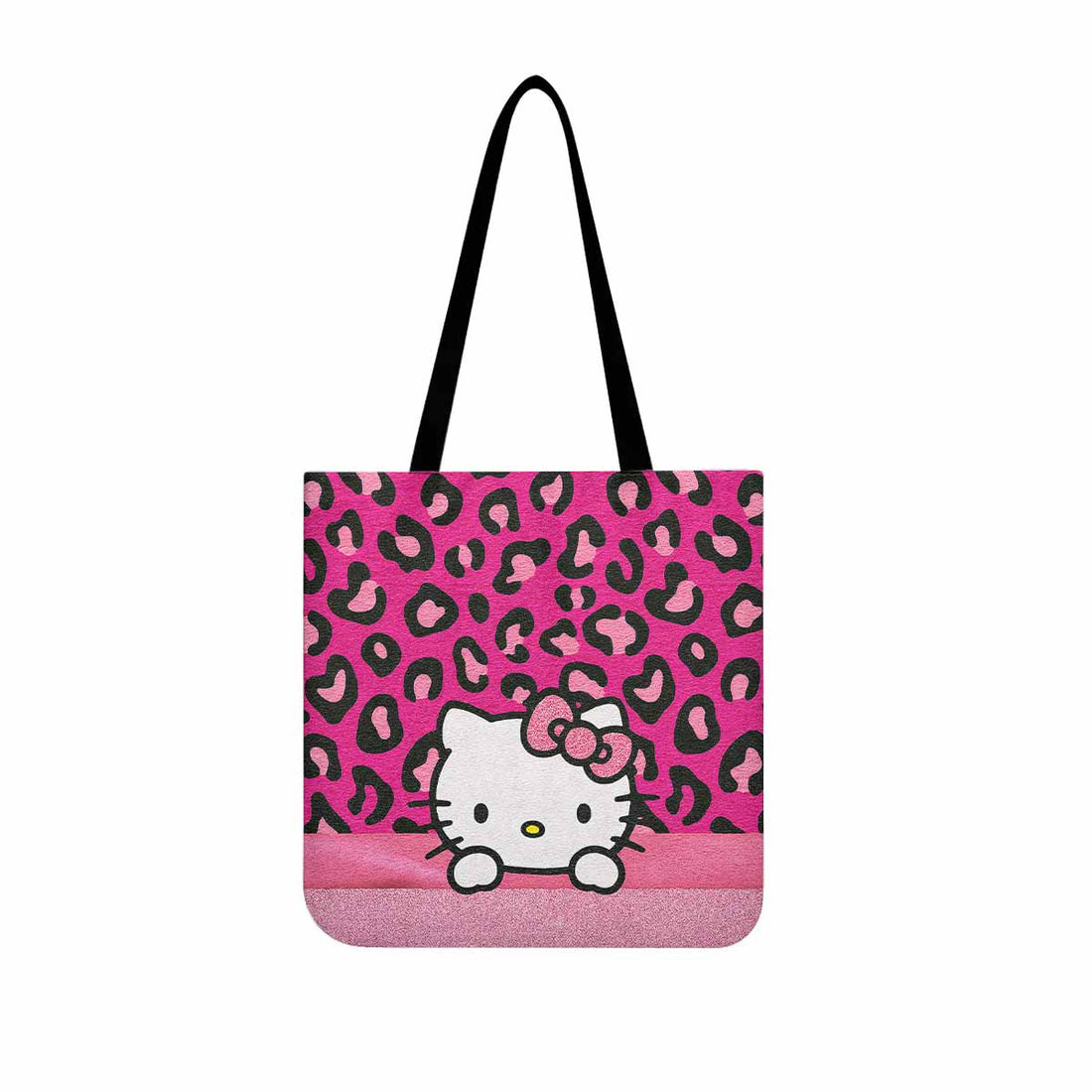 Hello Kitty Pink Bow Canvas Tote Bag