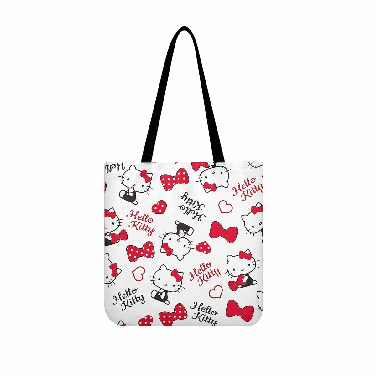 Hello Kitty Red Bow Canvas Tote Bag