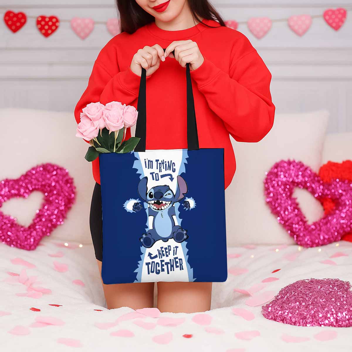 Stitch Keep it Together Canvas Tote Bag