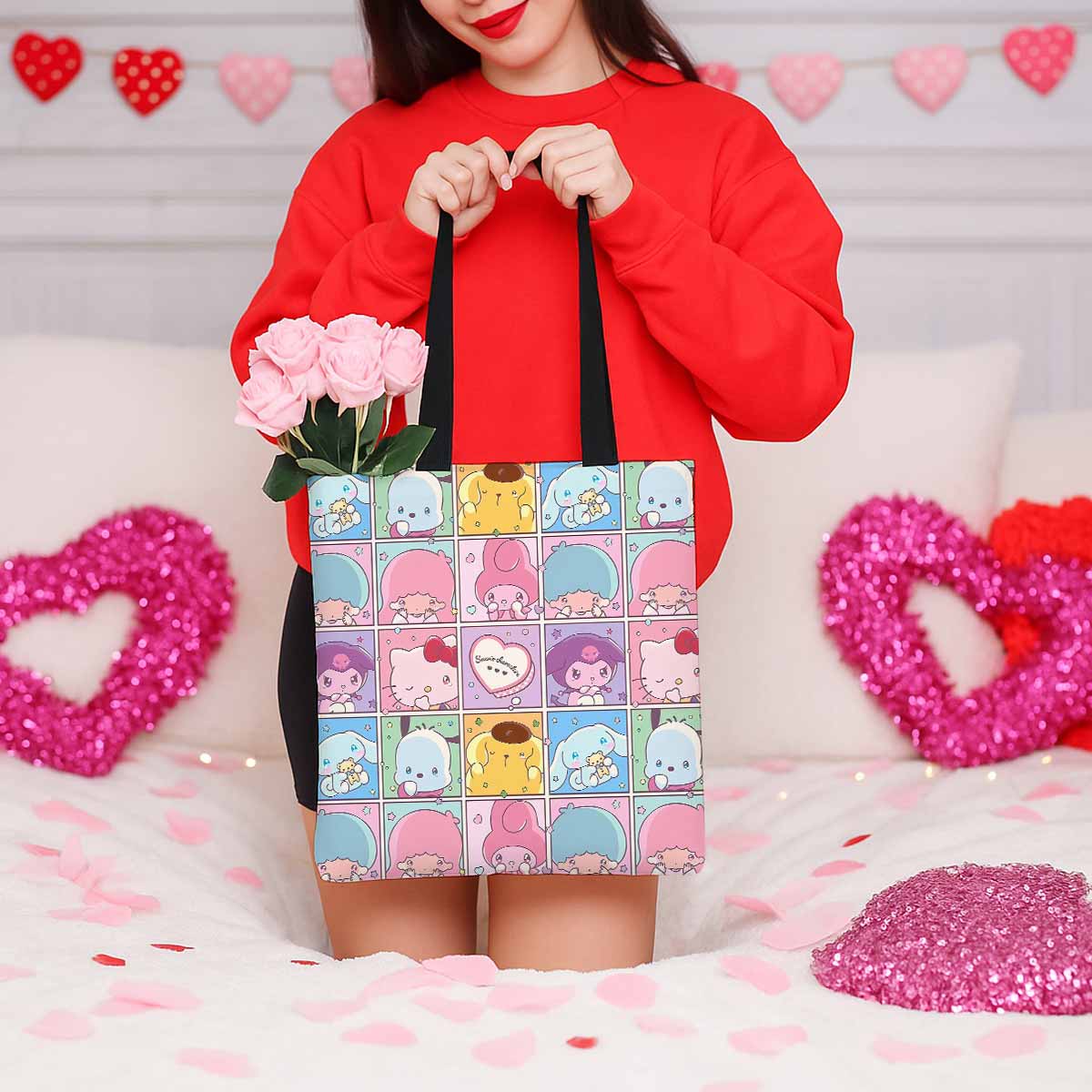 Hello Kitty And Friends Canvas Tote Bag