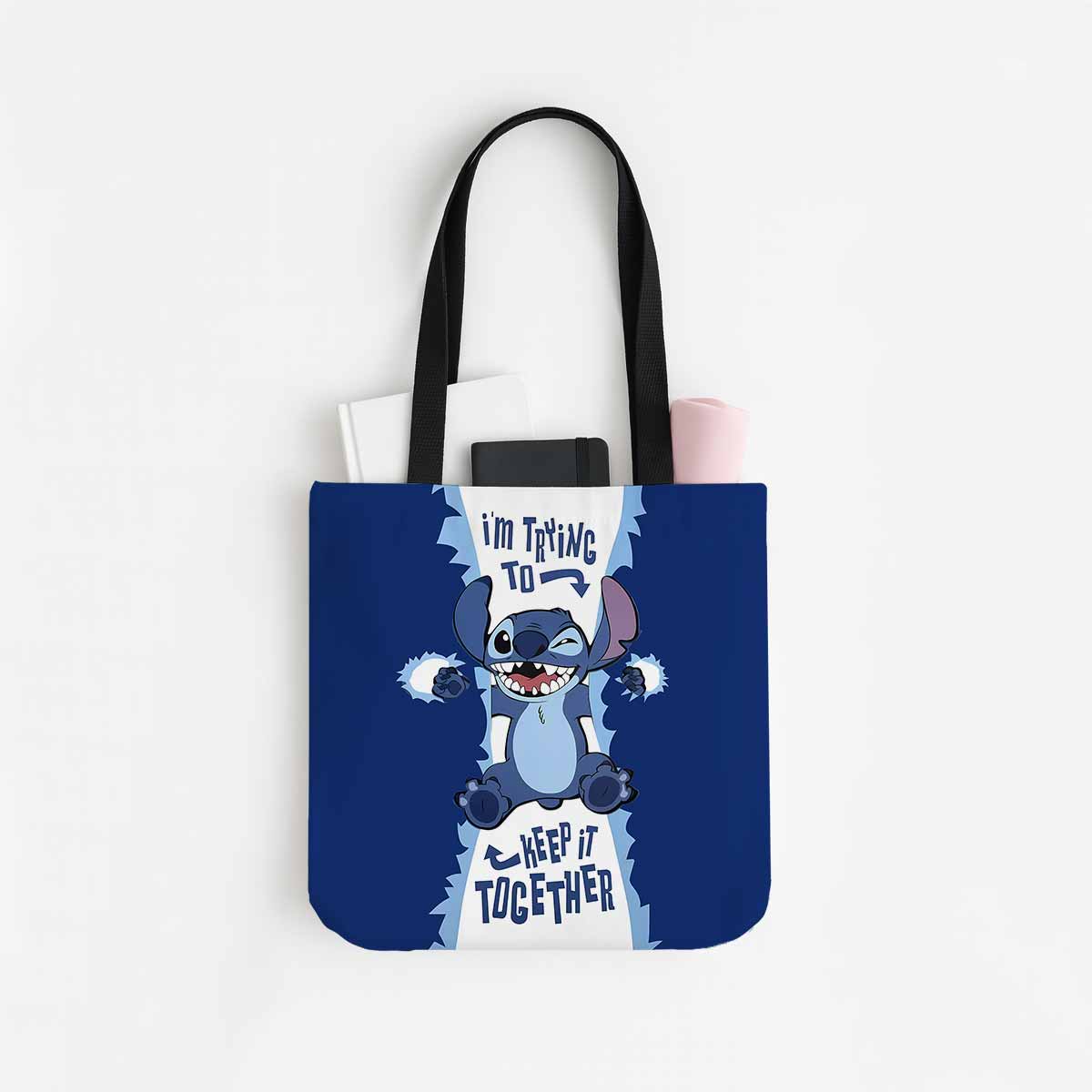Stitch Keep it Together Canvas Tote Bag