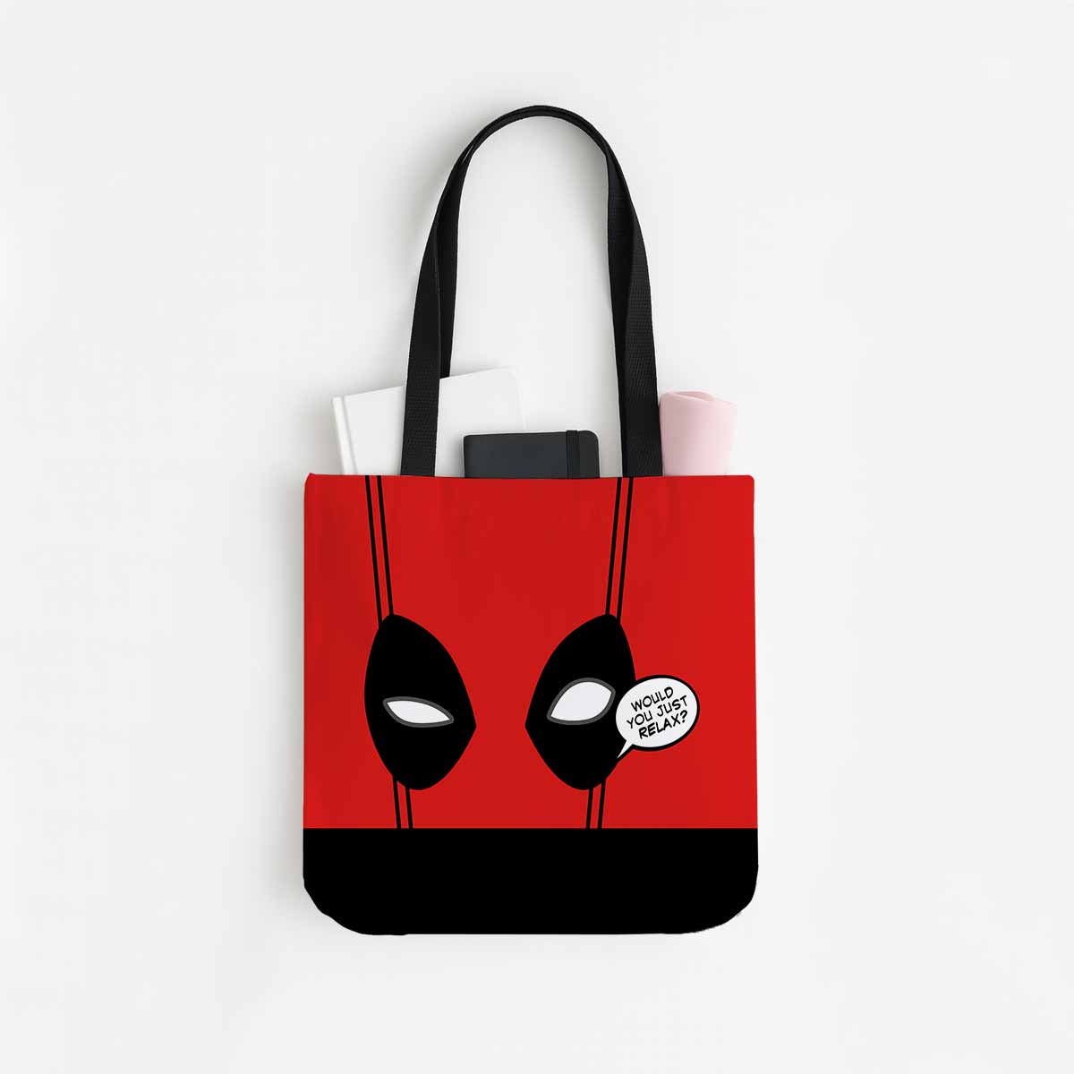 Deadpool Would You Just Relax Canvas Tote Bag