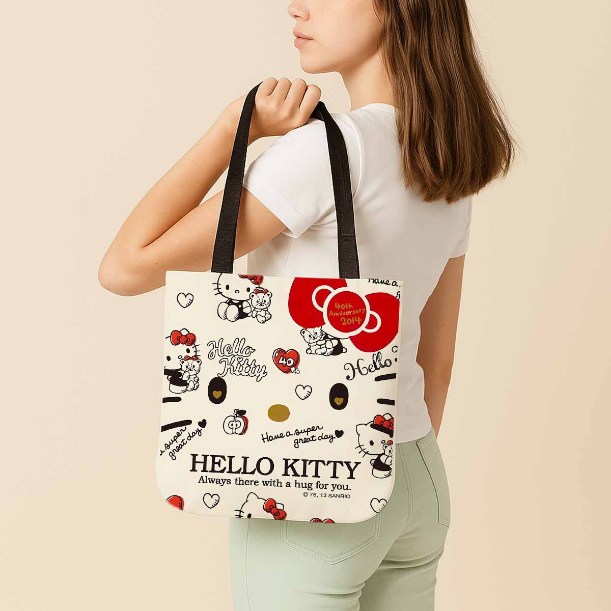 Hello Kitty 40th Anniversary Canvas Tote Bag