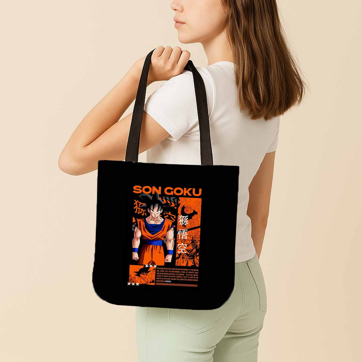 Dragon Ball Son Goku Canvas Tote Bag