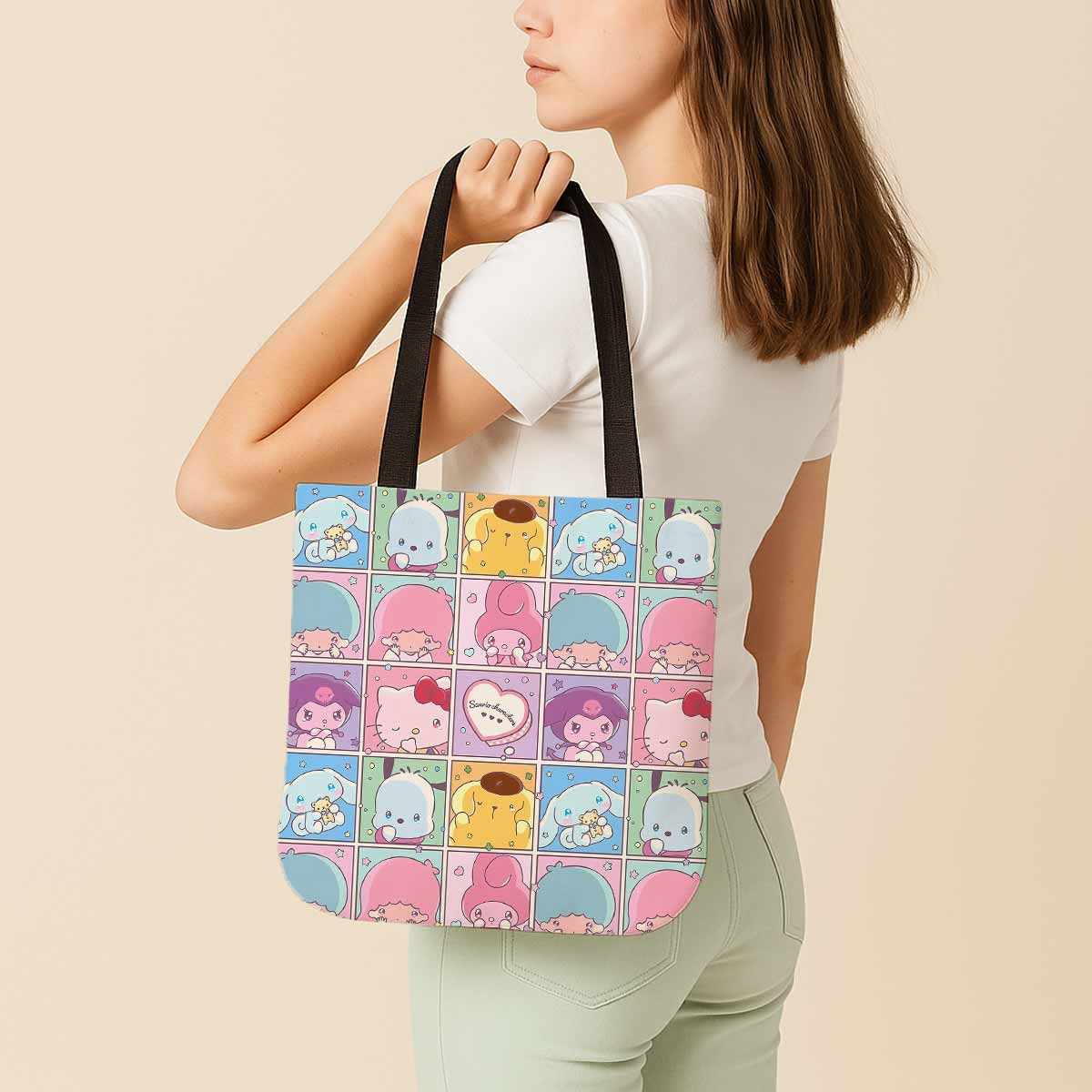 Hello Kitty And Friends Canvas Tote Bag