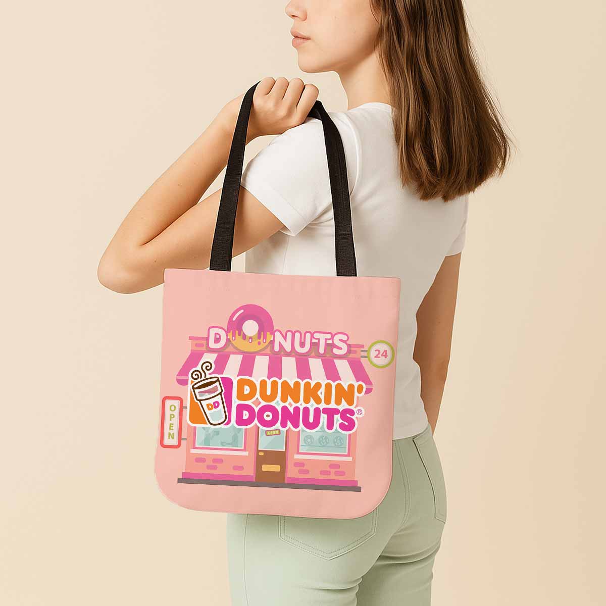Dunkin' Donuts Canvas Tote Bag