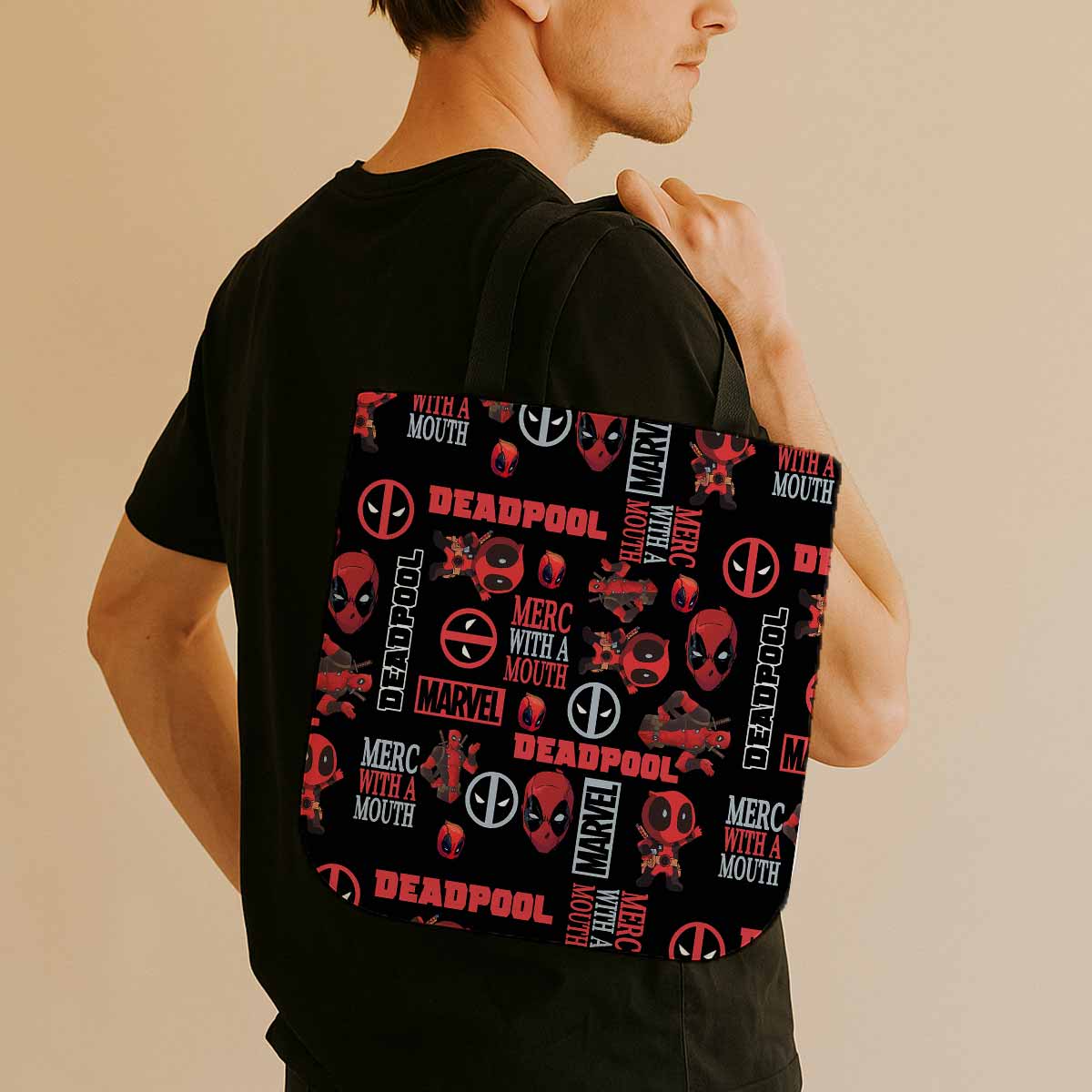 Deadpool Merc with a Mouth Canvas Tote Bag