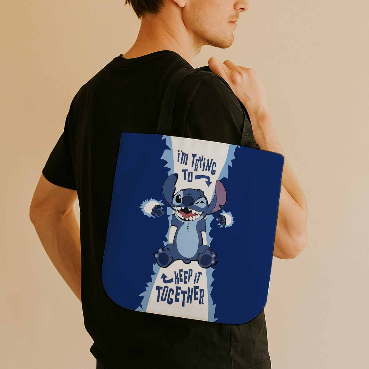 Stitch Keep it Together Canvas Tote Bag