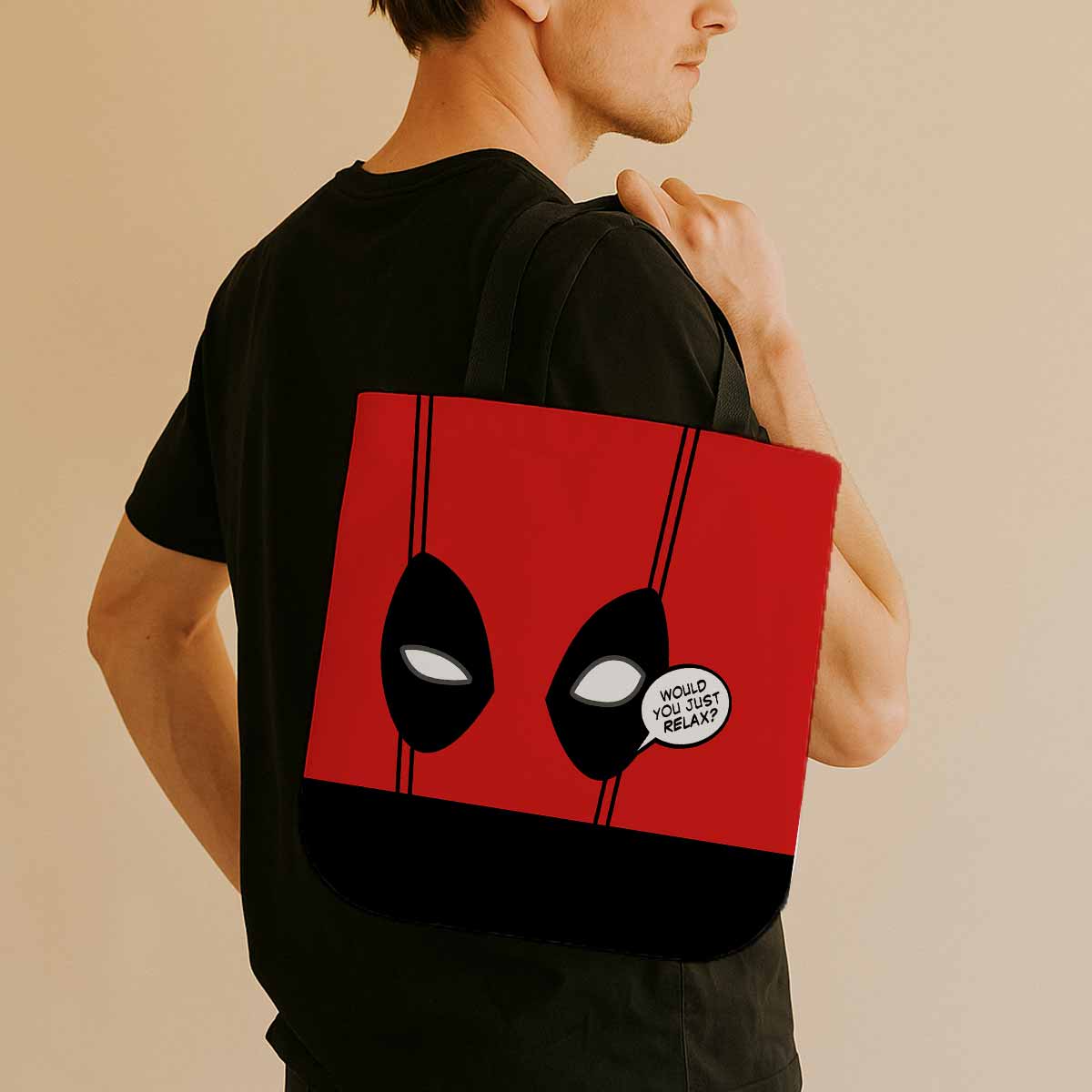Deadpool Would You Just Relax Canvas Tote Bag