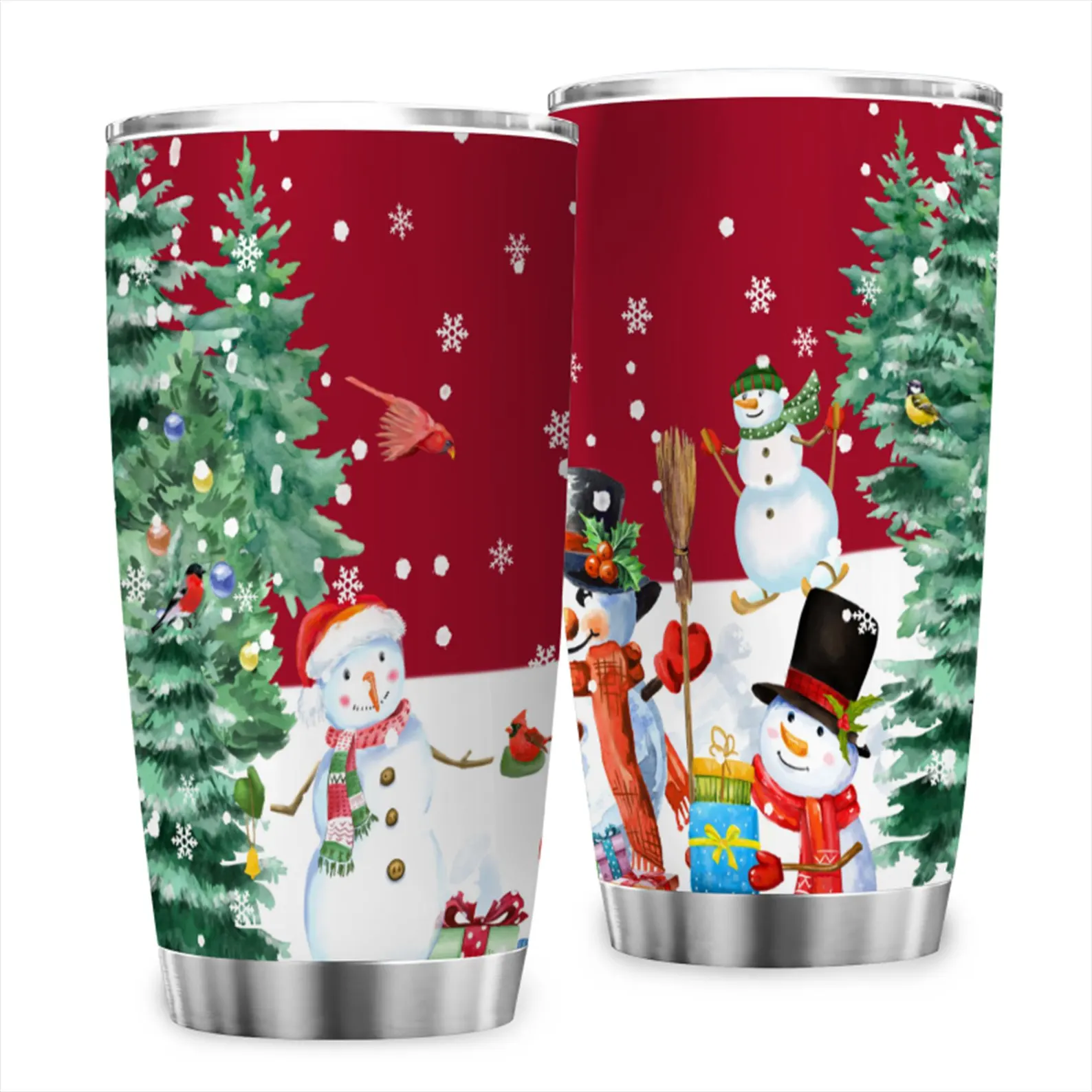 Christmas Snowman Holiday Tumbler