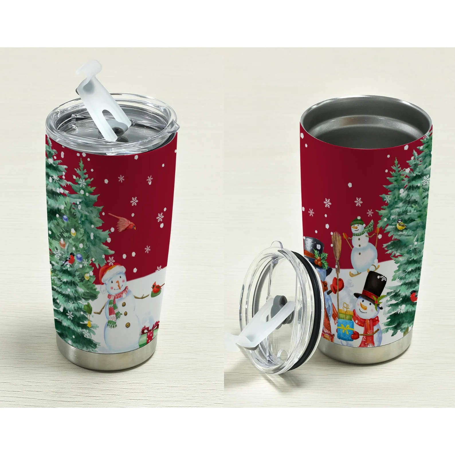 Christmas Snowman Holiday Tumbler