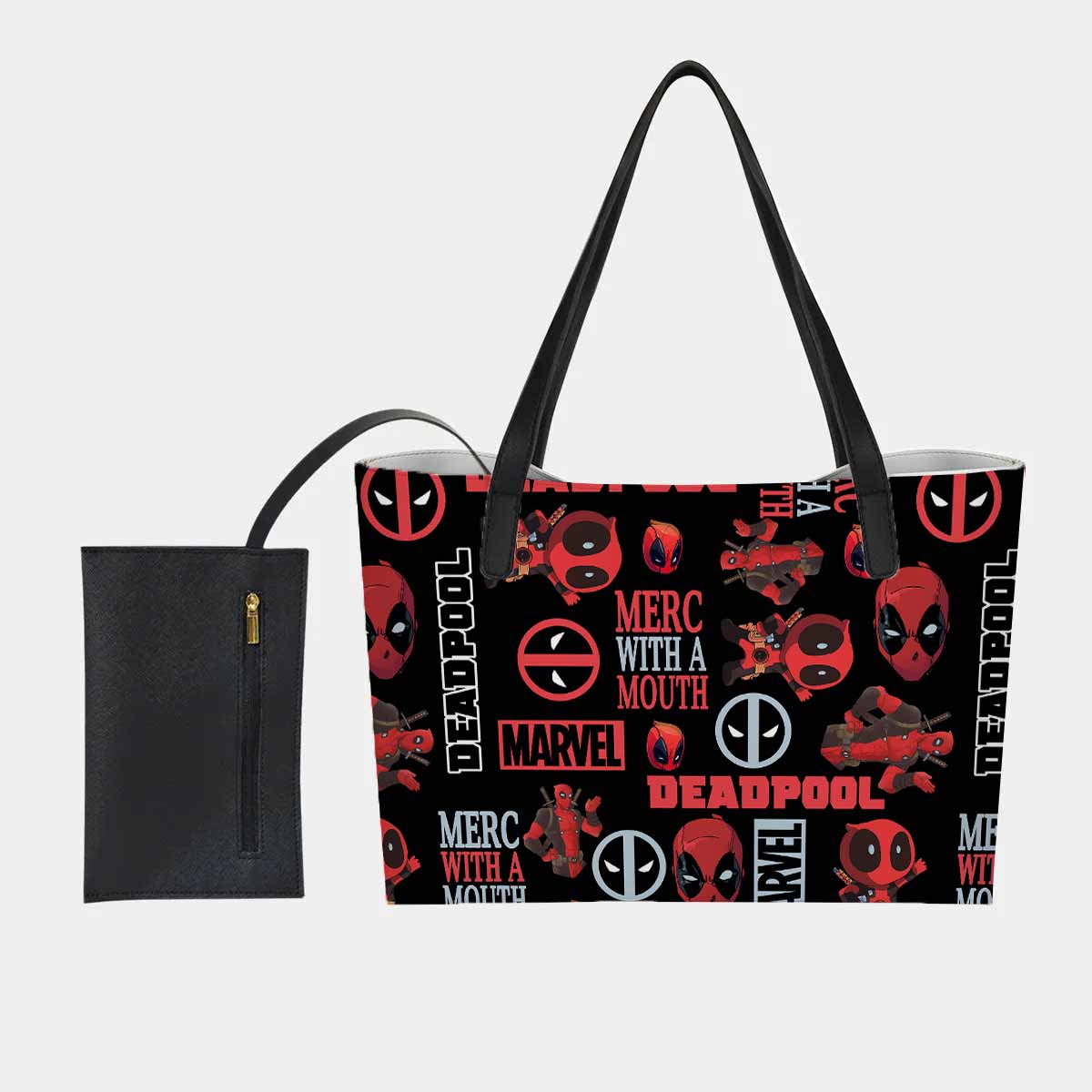 Deadpool Merc with a Mouth Hand Bag and Mini Purse Set