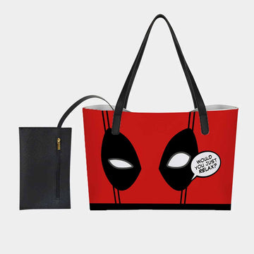 Deadpool Would You Just Relax Hand Bag and Mini Purse Set