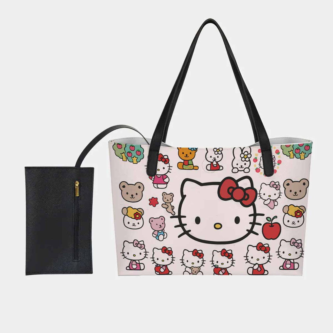 Hello Kitty Cute Pink Hand Bag and Mini Purse Set