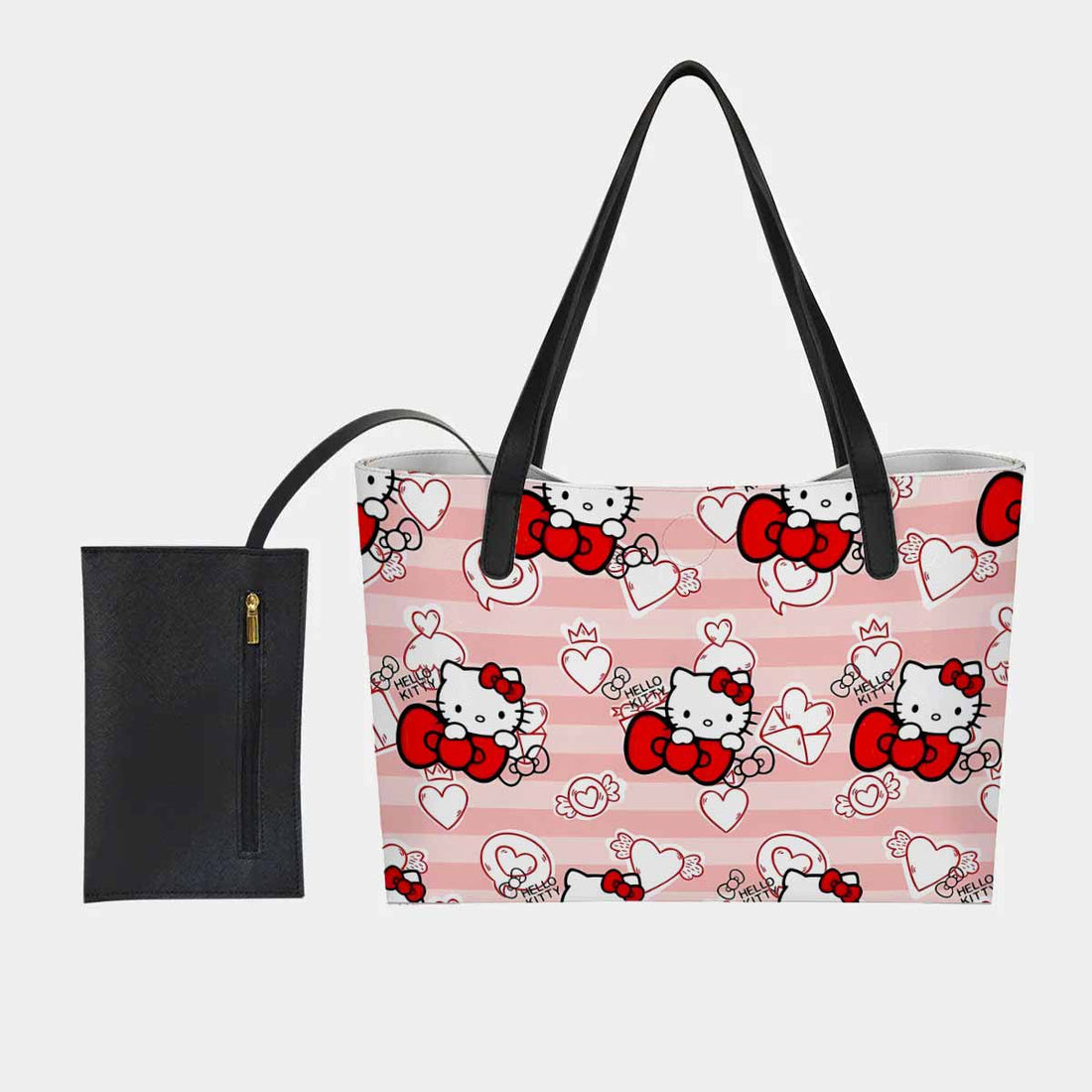 Hello Kitty Cute Bow Hand Bag and Mini Purse Set