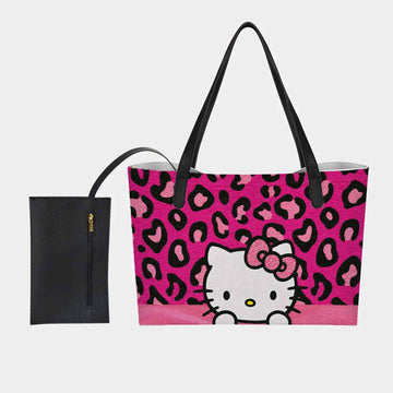 Hello Kitty Pink Bow Hand Bag and Mini Purse Set