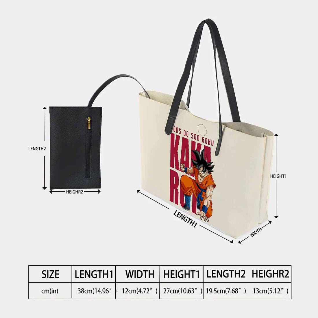 Sons Do Son Goku Hand Bag and Mini Purse Set