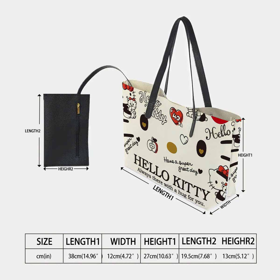 Hello Kitty 40th Anniversary Hand Bag and Mini Purse Set