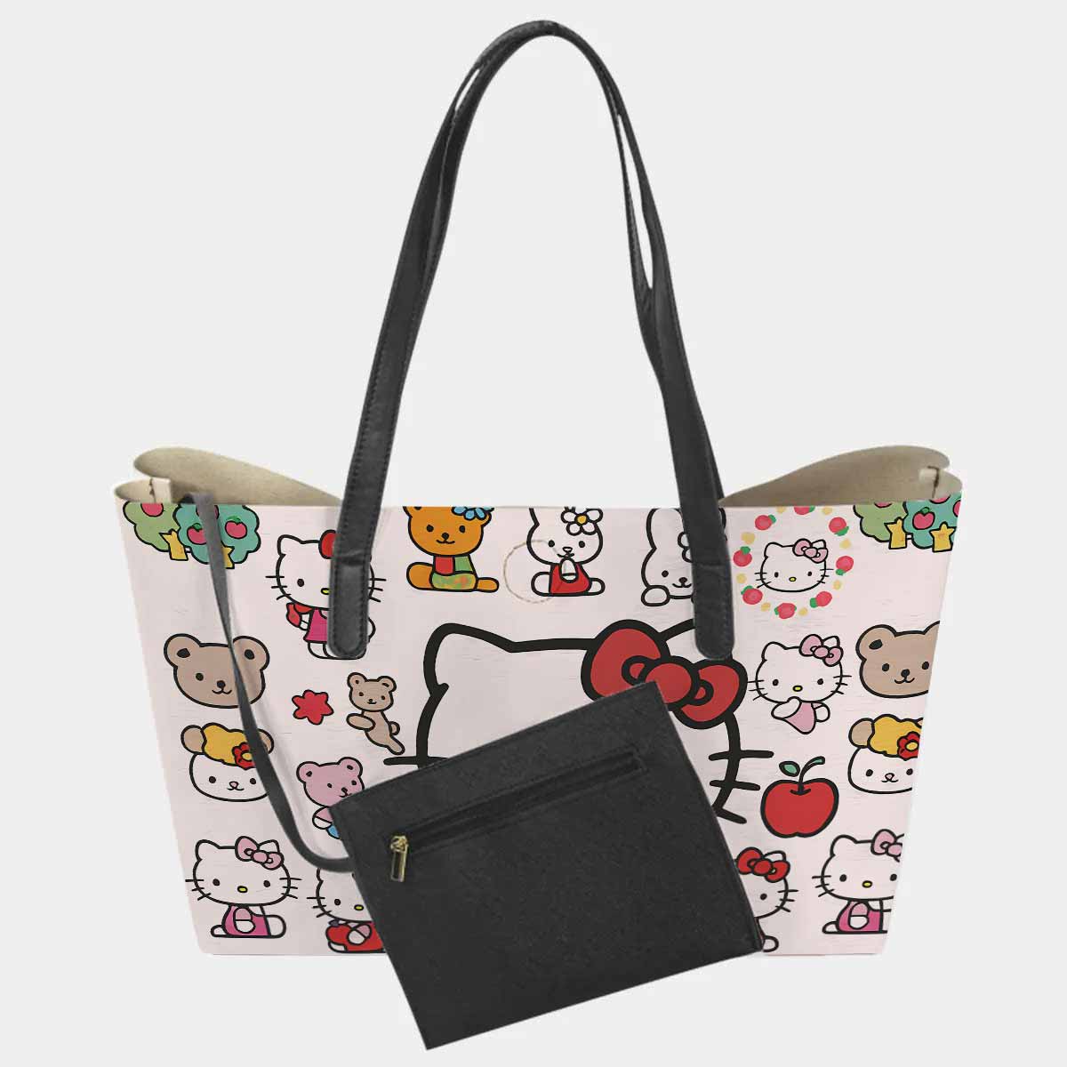 Hello Kitty Cute Pink Hand Bag and Mini Purse Set