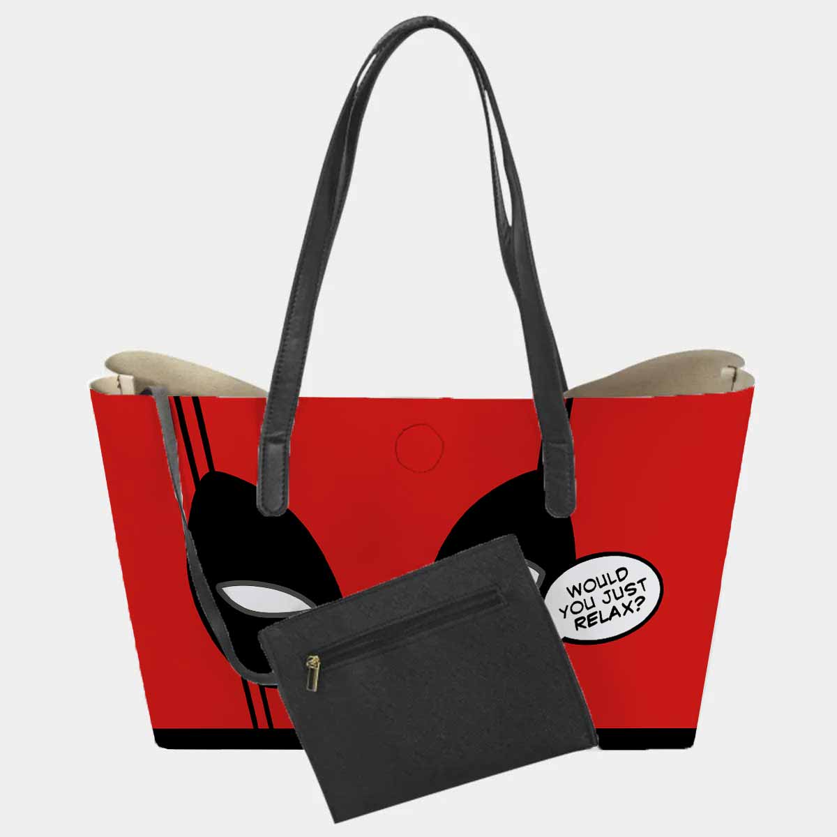 Deadpool Would You Just Relax Hand Bag and Mini Purse Set