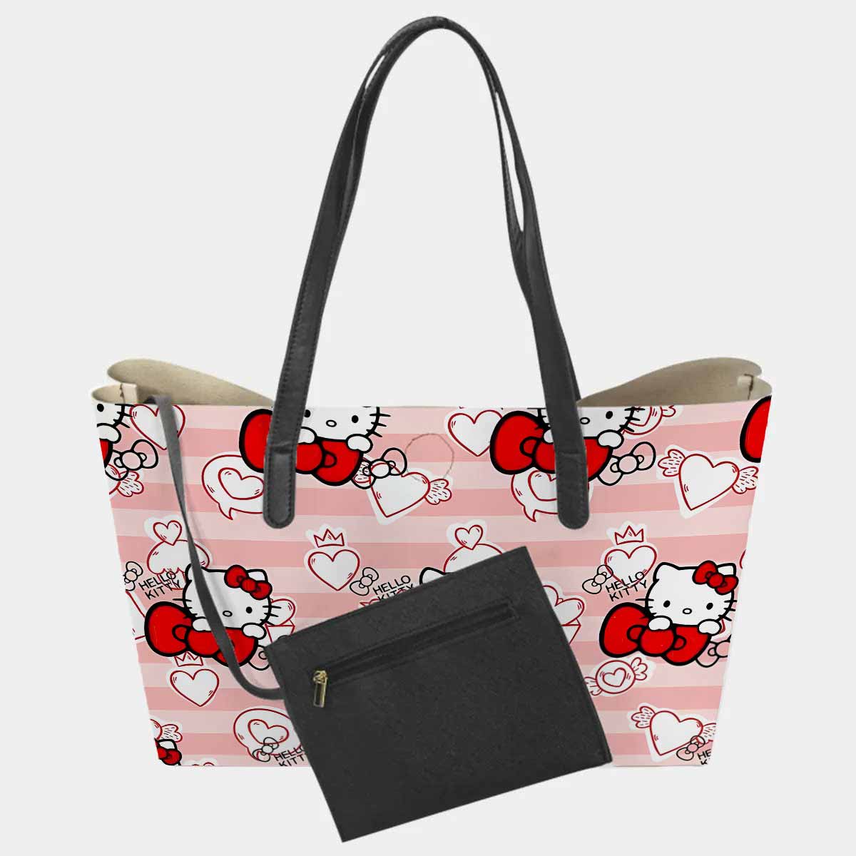 Hello Kitty Cute Bow Hand Bag and Mini Purse Set