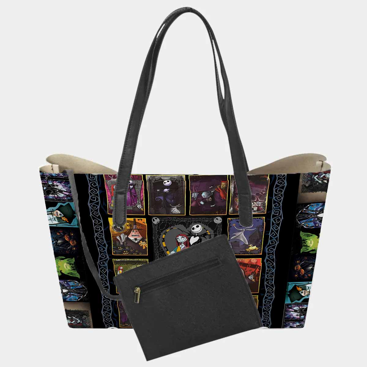 Jack & Sally The Nightmare Before Christmas Hand Bag and Mini Purse Set