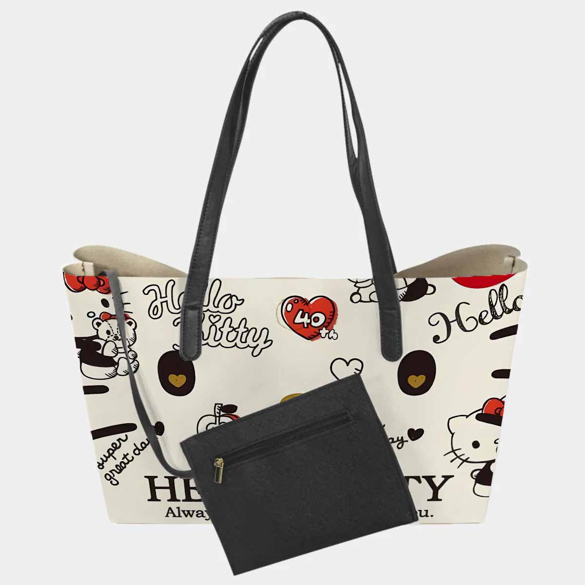 Hello Kitty 40th Anniversary Hand Bag and Mini Purse Set