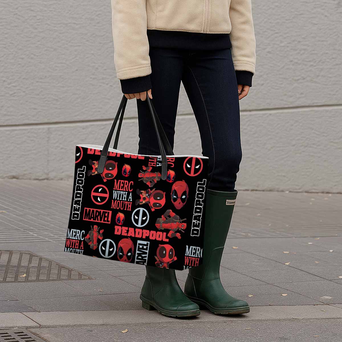 Deadpool Merc with a Mouth Hand Bag and Mini Purse Set